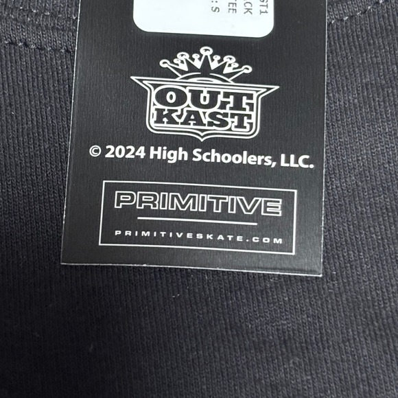 Primitive x Outkast Collaboration Black Graphic T Shirt Size S Short Sleeve - Picture 11 of 14